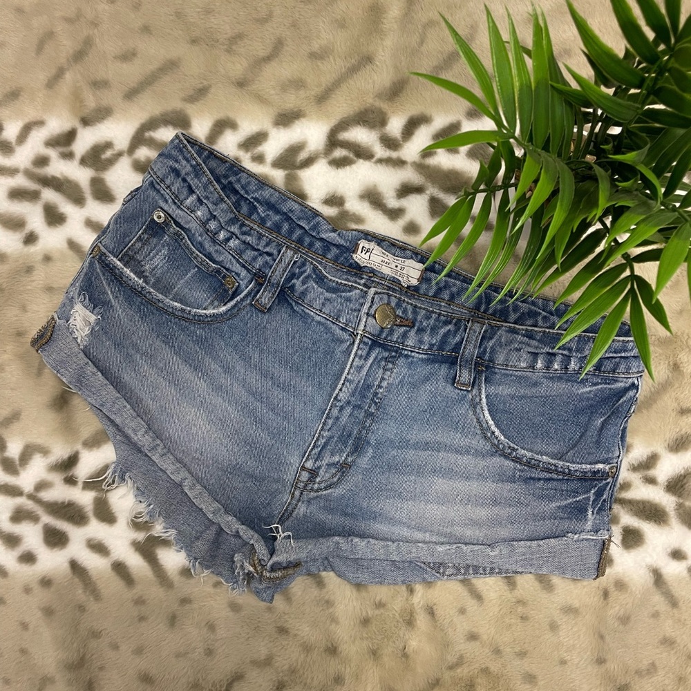 Free People Jean Shorts